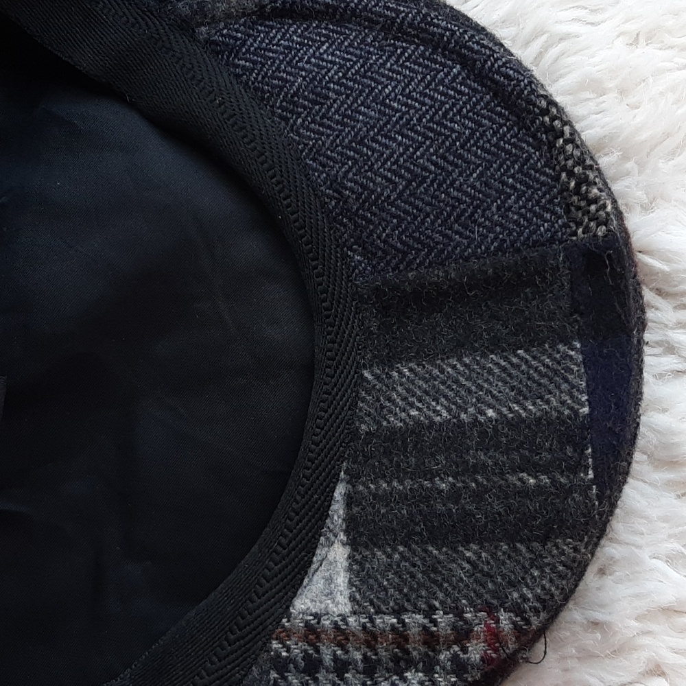 Brooks Brothers Patchwork Tweed Flat Cap XL - Picture 4 of 5